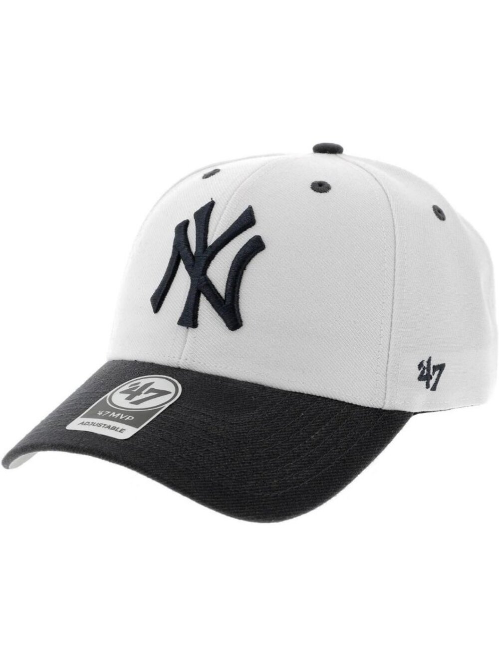 Stylish MLB New York Yankees Cap - 2 Tone Black & White, Perfect for Fans!